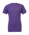 Heren T-shirt Bella Triblend Crew Neck 3413 Purple Triblend